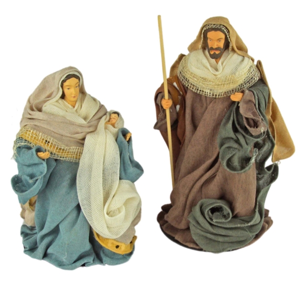 Wundervolle Ankleidefiguren Heilige Familie 2-tlg., ca. 20 cm, CR 38264