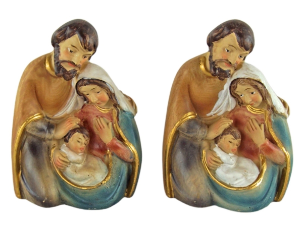 Zauberhafte Krippenfiguren Heilige Familie, 2er Set, ca. 8 cm, K 098