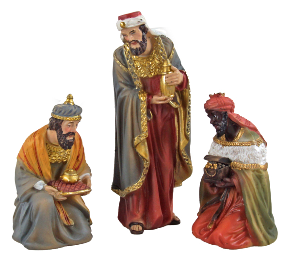 Preview: Orientalischer Krippenfigurensatz K 203 - ca. 10 cm – liebevoll handbemalt & detailreich gestaltet