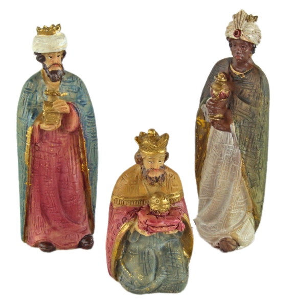Stimmungsvolle Krippenfiguren 9-tlg., ca. 7 cm, K 237