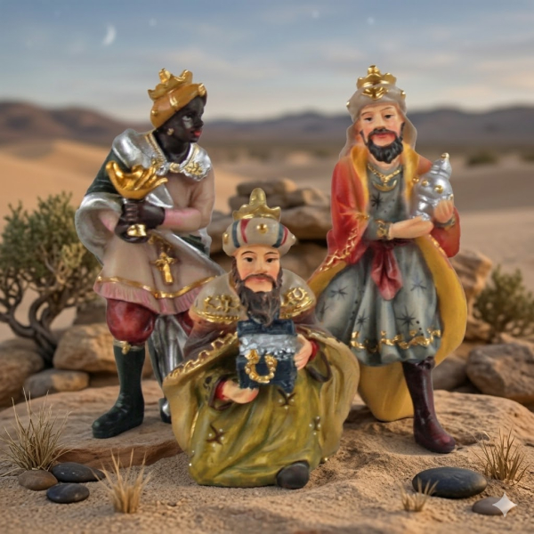 Heilige Drei Könige K 134-03– Edle Weihnachtsfiguren für Ihre Krippe
