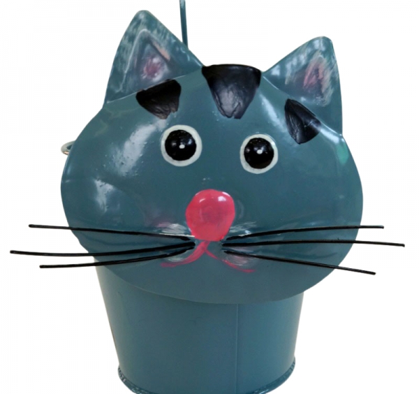Blumentopf Katze - Gartendekoration