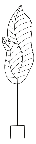 Rankgitter Rankblatt groß ca. 166 cm - Gartendekoration
