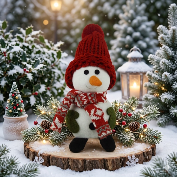 Niedlicher Schneemann Allau - Höhe ca. 25 cm