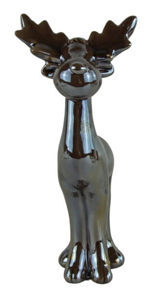2er Set Elegante Elche ca. 22 cm - Weihnachtsdekoration
