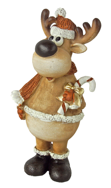 Preview: Weihnachtliches Elch-Paar  3953– Liebevolle Weihnachtsdekoration