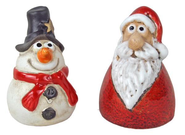 Weihnachtsdeko-Set mit Nikolaus & Schneemann – festliche Figuren für Ihr Zuhause