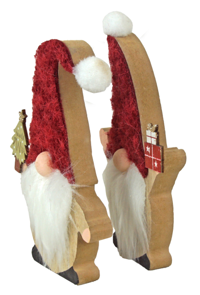 Preview: Weihnachtliches Wichtel-Set – 4 liebevolle Deko-Wichtel für ein festliches Zuhause