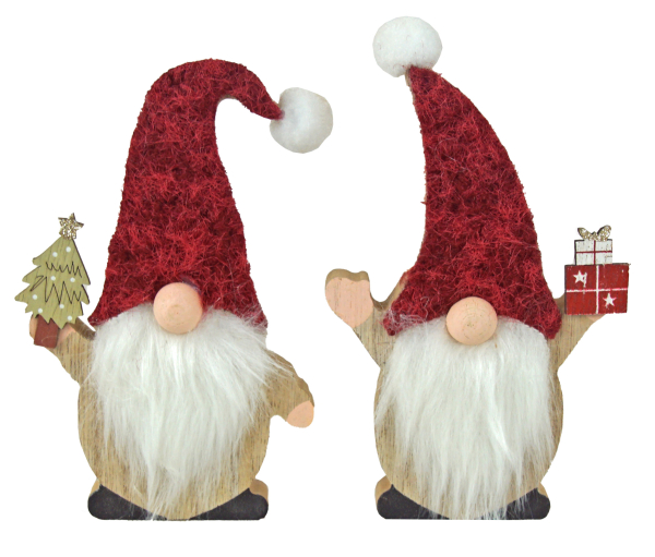 Preview: Weihnachtliches Wichtel-Set – 4 liebevolle Deko-Wichtel für ein festliches Zuhause