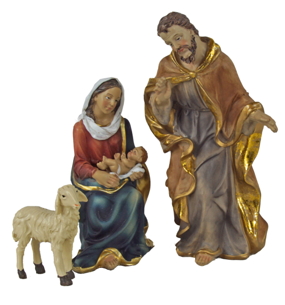 Rustikale Weihnachtslaterne mit liebevoller Krippenszene und stimmungsvoller Beleuchtung