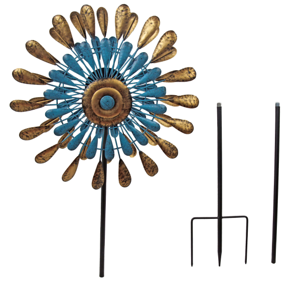Elegantes Windrad – Kunstvolles Design aus Metall für Ihren Garten