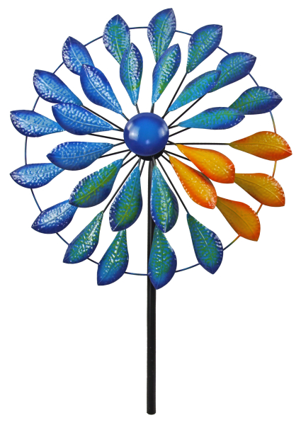 Buntes Windspiel im Blätter-Design – Farbtupfer für Ihren Garten