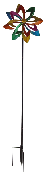 Farbenfrohes Windrad – Ein lebendiger Hingucker für Ihren Garten