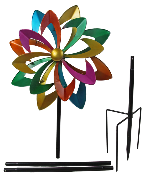 Farbenfrohes Windrad – Ein lebendiger Hingucker für Ihren Garten