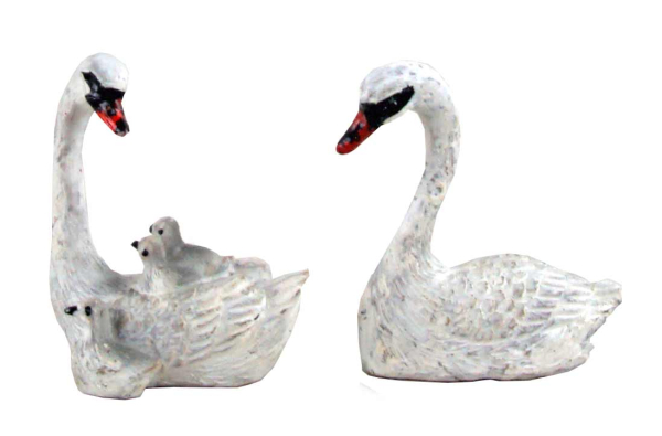 Preview: Krippenfiguren Schwanenfamilie 2tlg. - T935