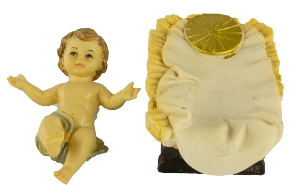 Faszinierende Krippenfiguren Heilige Familie 4-tlg., ca. 19 cm, K 115-01