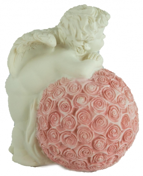 Preview: 2er Set Lieblicher Engel Rosenkugel ca. 10 cm - Dekoration