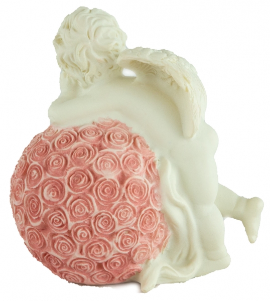 2er Set Lieblicher Engel Rosenkugel ca. 10 cm - Dekoration