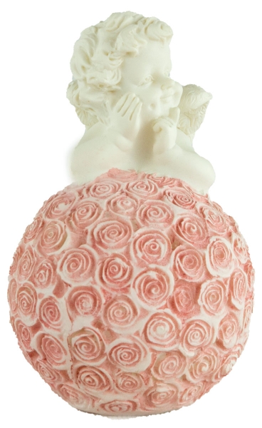Preview: 2er Set Lieblicher Engel Rosenkugel ca. 10 cm - Dekoration