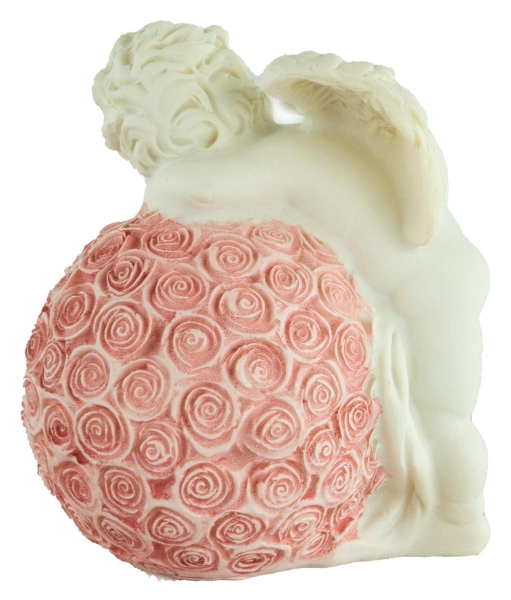 2er Set Lieblicher Engel Rosenkugel ca. 10 cm - Dekoration