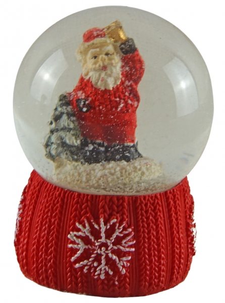 4er Set Niedliche Schneekugeln Weihnachtsfiguren ca. 6 cm - Dekoration