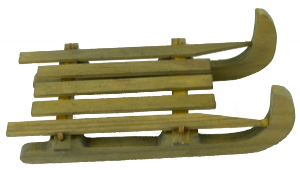 Holzschlitten groß - Krippenzubehör, ca. 4 cm