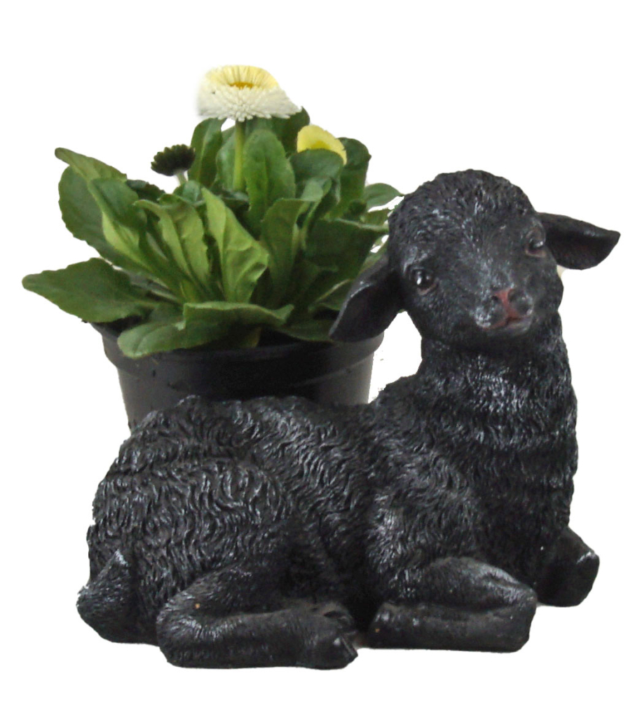 Schwarze Lammfigur – Ein Hauch von Eleganz für Ihr Zuhause