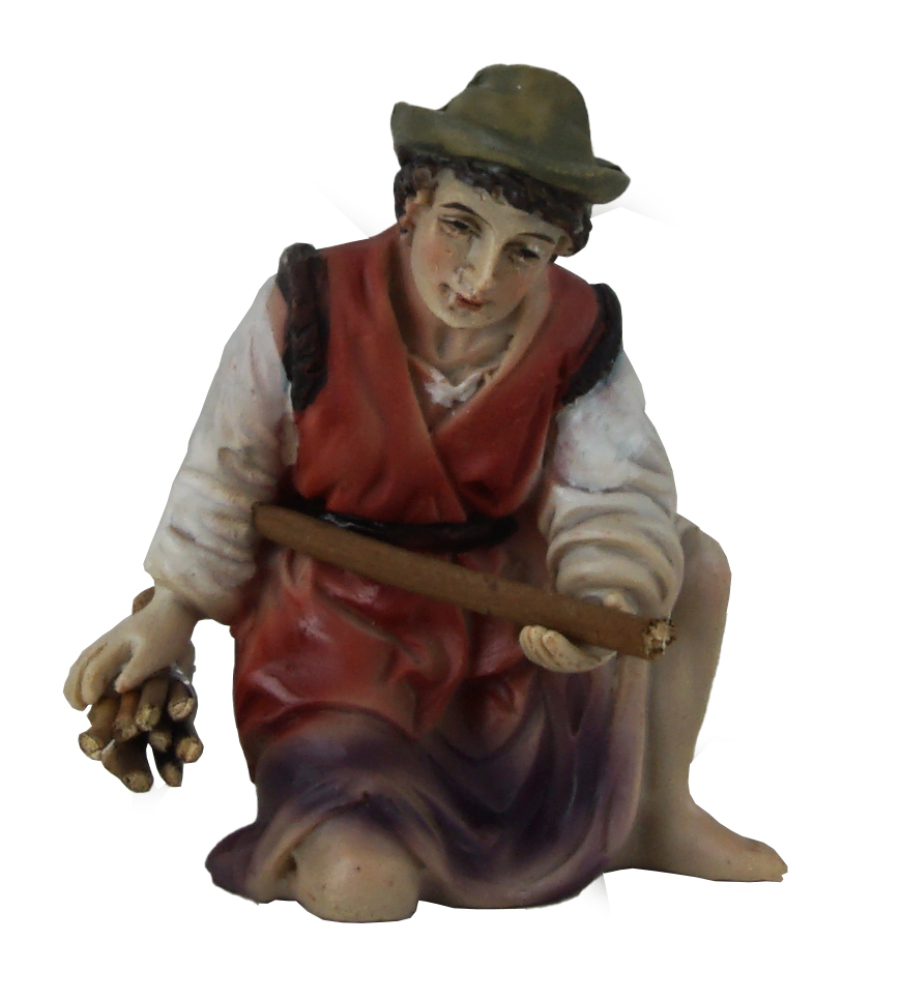 Krippenfigur „Holzsammler“ – Liebevoll gestaltete Krippenfigur K963-11