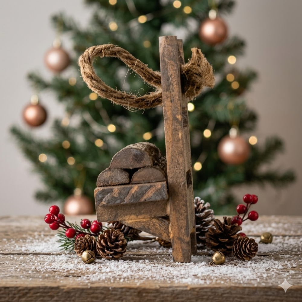 Holzkraxe - Krippenzubehör, ca. 6 cm