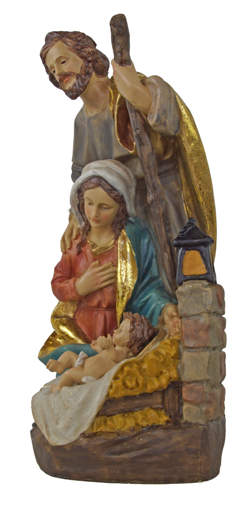 Heilige Familie mit Jesuskind  73423 – Liebevoll gestaltete Krippenfigur für eine stimmungsvolle Weihnachtszeit