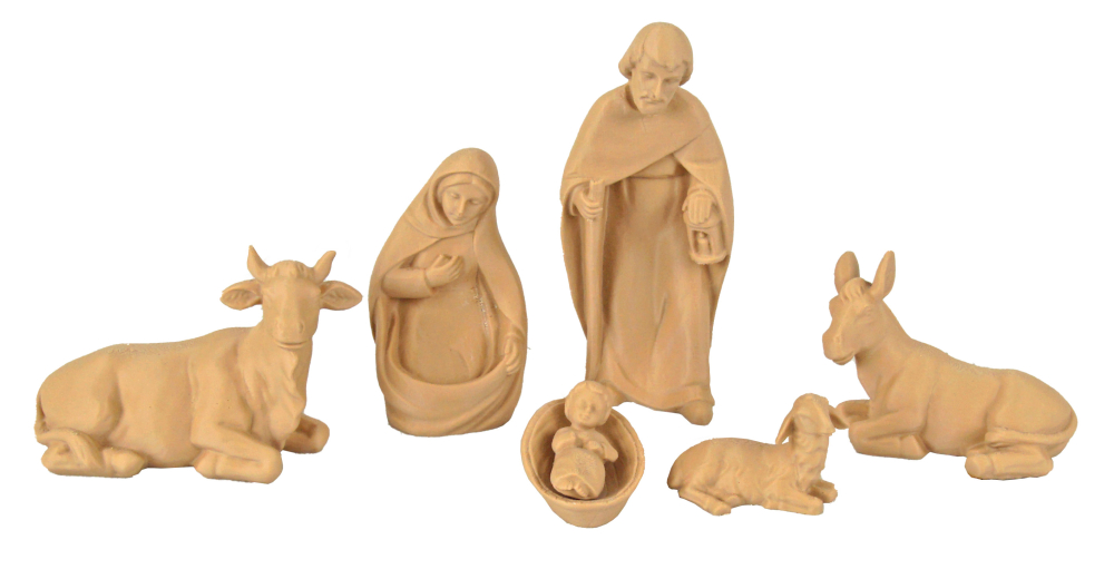 Krippenfiguren zum Selbstbemalen – 7-teiliges Krippenset aus Bayern aus dem 3D-Drucker