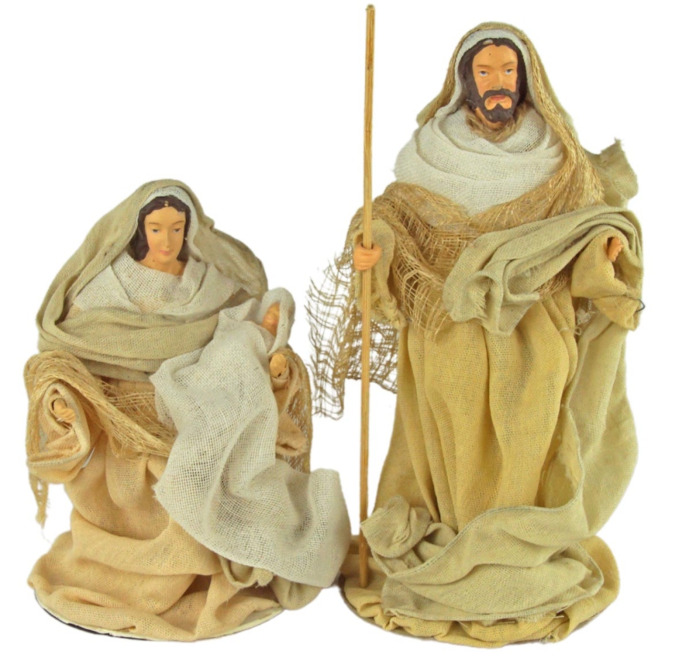 Wundervolle Ankleidefiguren Heilige Familie 2-tlg., ca. 21 cm, CR 38120