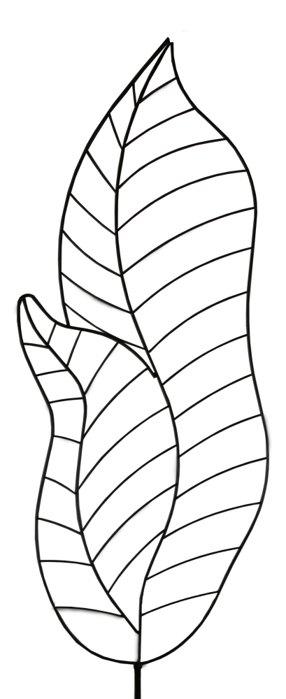 Rankgitter Rankblatt groß ca. 166 cm - Gartendekoration