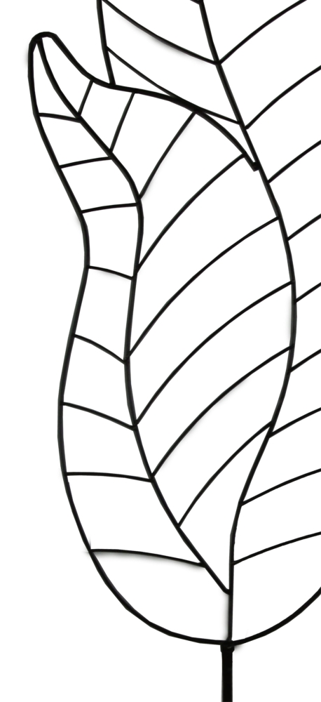 Rankgitter Rankblatt groß ca. 166 cm - Gartendekoration