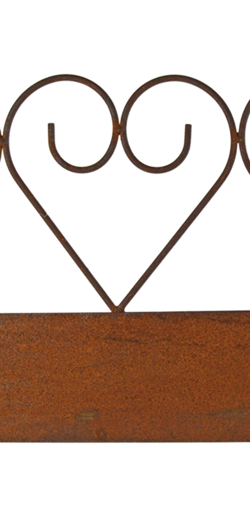 Rankzaun / Steckzaun / Beetbegrenzung Herzen ca. 51 cm - Gartendekoration