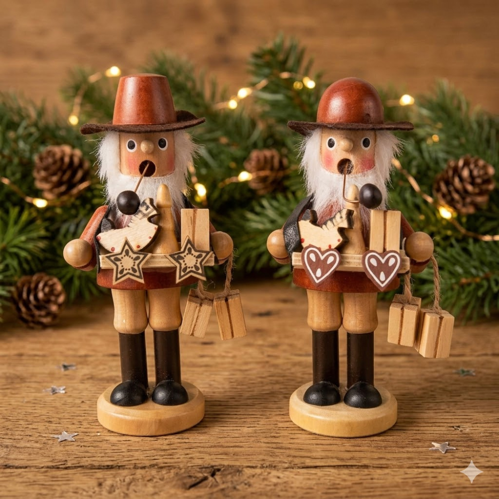 Traditionelles Räuchermännchen mit Bauchladen – Ein Stück Weihnachtszauber für Ihr Zuhause