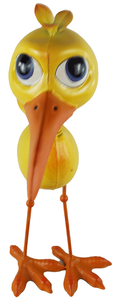 Bunter Gartenvogel Fridolin mit Federkopf Deko!!!