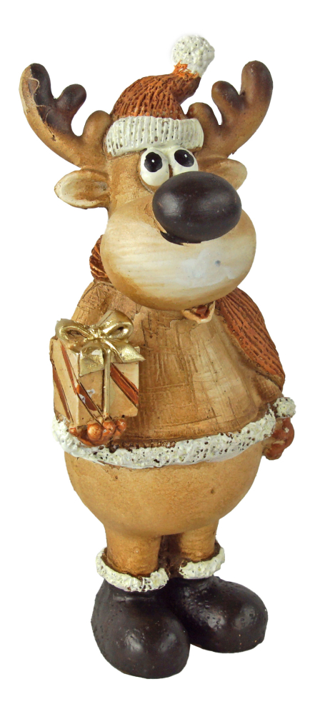 Weihnachtliches Elch-Paar  3953– Liebevolle Weihnachtsdekoration