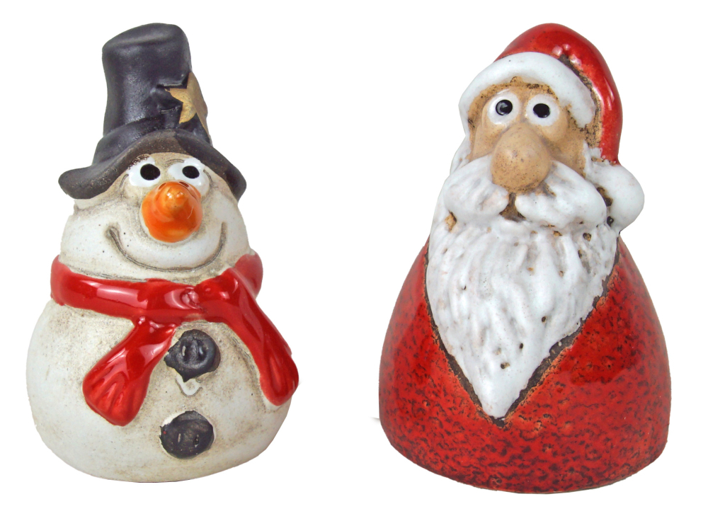 Weihnachtsdeko-Set mit Nikolaus & Schneemann – festliche Figuren für Ihr Zuhause