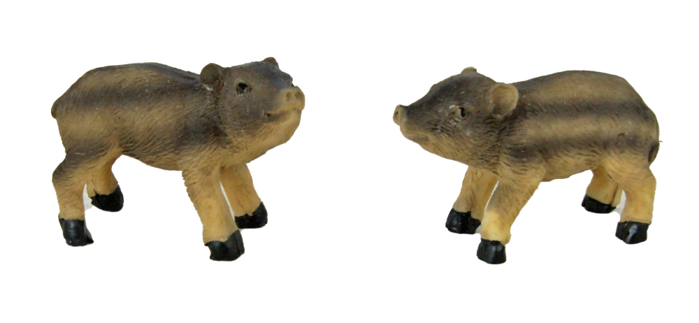 Wildschwein-Familie – Natürliche Krippenfiguren für Ihre Weihnachtskrippe T 104-,13