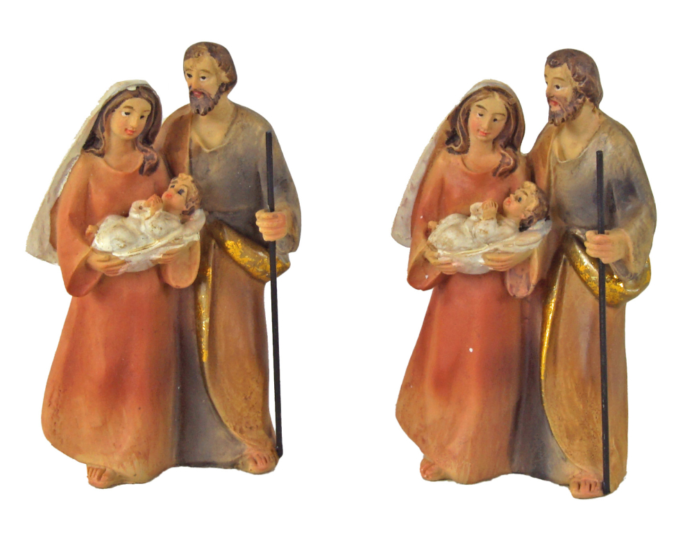 2er Set - Heilige Familie K 242-2 – liebevoll gestaltete Krippenfiguren