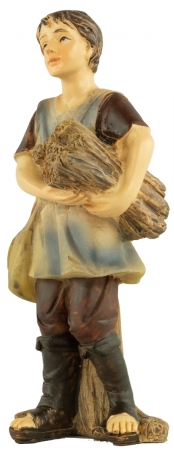 Handbemalte Krippenfigur Holzsammler, ca. 10 cm, K 183-45