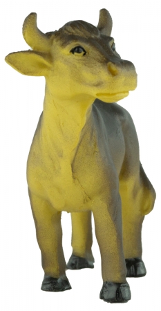 Handbemalte Krippenfiguren Ochse und Esel 2-tlg., ca. 7 cm, K 177-03