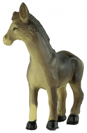 Handbemalte Krippenfiguren Ochse und Esel 2-tlg., ca. 7 cm, K 177-03