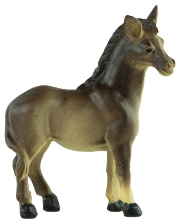 Handbemalte Krippenfiguren Ochse und Esel 2-tlg., ca. 7 cm, K 177-03