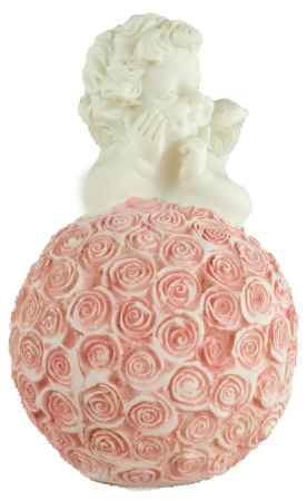 2er Set Lieblicher Engel Rosenkugel ca. 10 cm - Dekoration