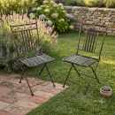 Klappbares Gartenstuhl-Set „Culta“ – Romantischer Bistro-Charme für Ihr Zuhause