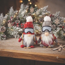 Dekowichtel Skifahrer im 2-er Set - Weihnachtliche Winterdekoration mit besonderem Charme