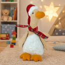 Weihnachts-Ente aus Plüsch -75178 – Kuscheliger Winterfreund mit Nikolausmütze