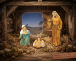 Heilige Familie K204-01 – 3 tlg. -ca. 8 cm - liebevoll gestaltete Krippenfiguren für Ihre Weihnachtskrippe